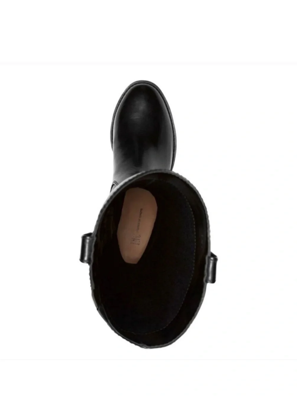 INC International Concepts Fawne Black Leather Knee High Riding Boots- Size 8